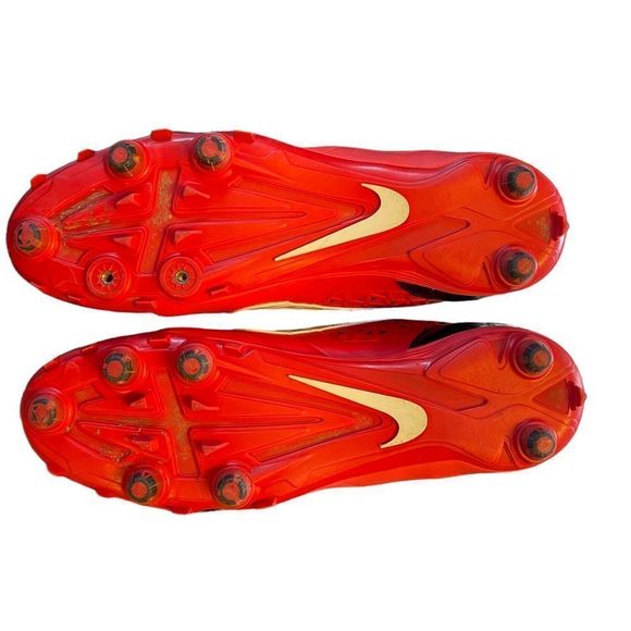 NIKE , alpha strike , dual pull , football cleats. Red black size 12 - Picture 5 of 5